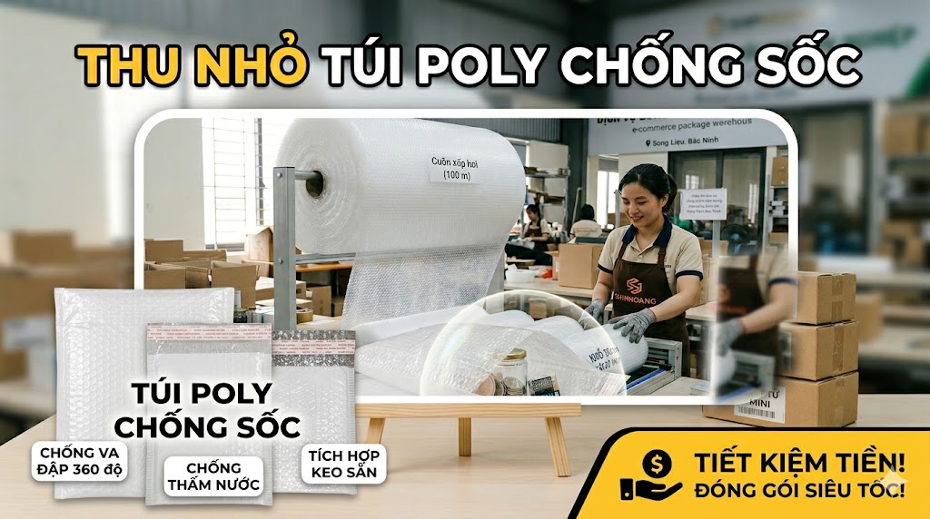 Túi Poly Chống Sốc 20x30cm Giá Tận Xưởng